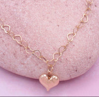 Zad - Women's Love Links Heart Chain Bracelet