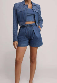 Sabina Musayev - Gray Bermuda Shorts