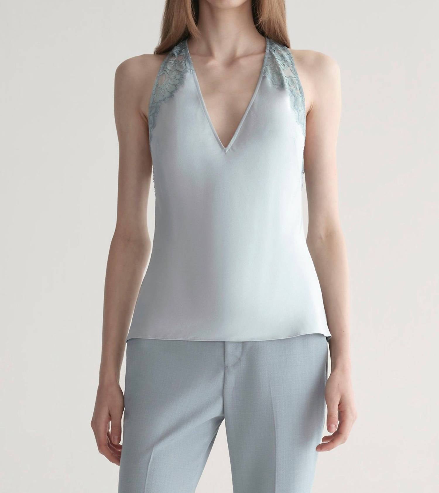 A.L.C. - Wes Satin And Lace Top