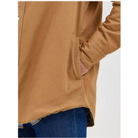 Wrangler Long Sleeve Flannel Lined Work Shirt in rawhide - men's shirt - view 4