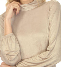 Joseph Ribkoff - Metallic Open Cowl Back Top