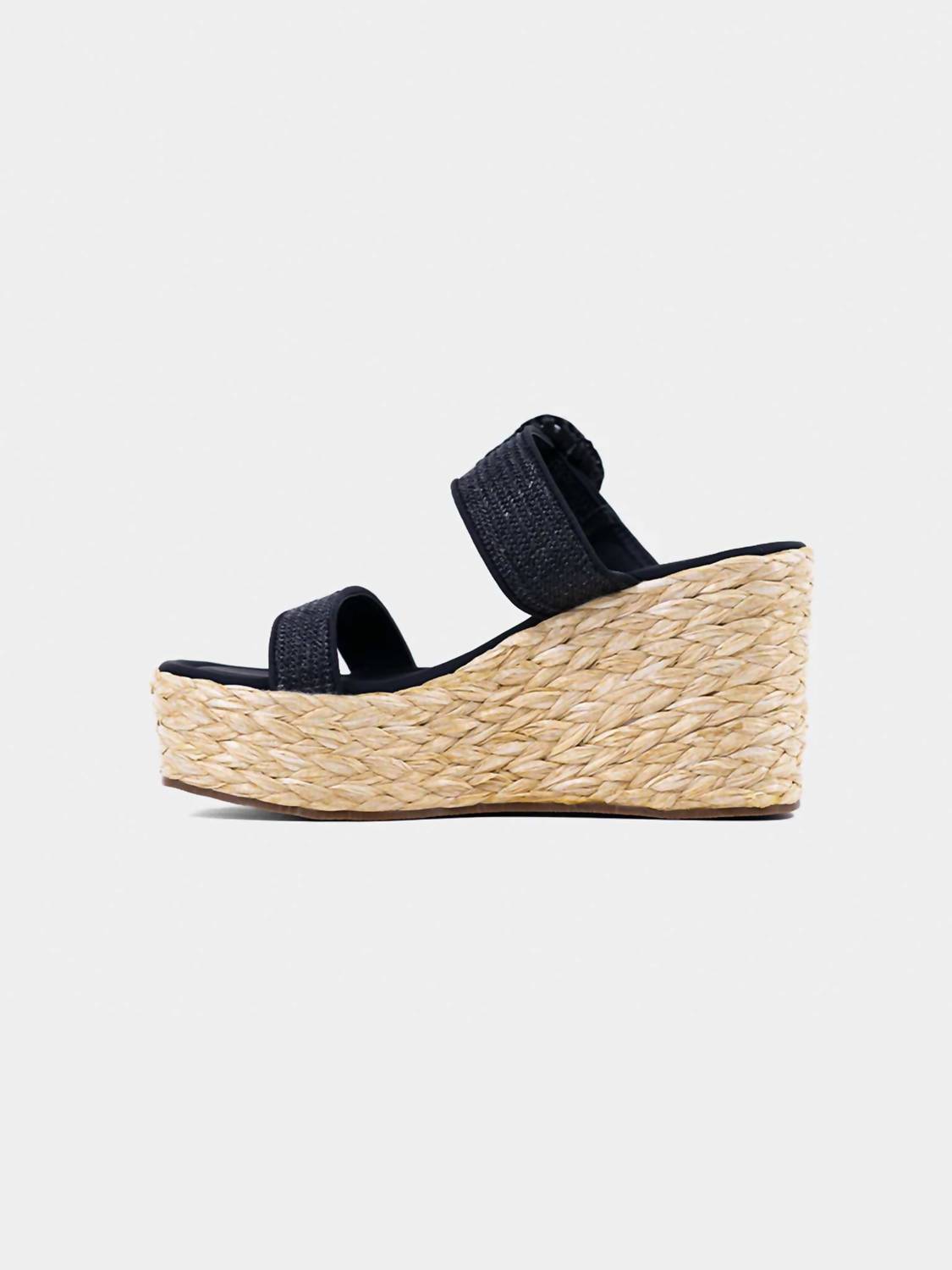 Shu Shop - Women's Leena Raffia Wedge Sandals