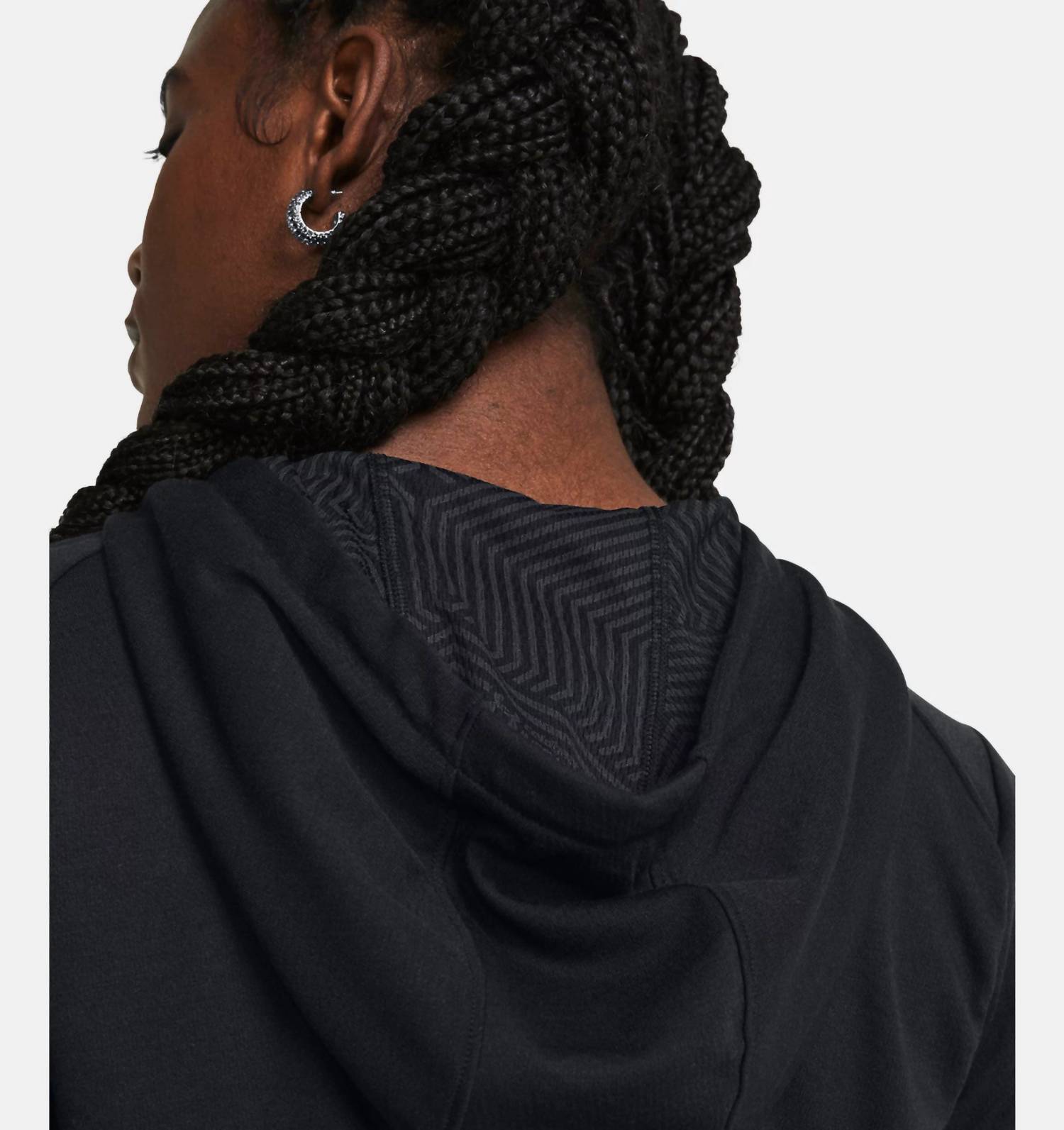UNDER ARMOUR Coldgear Infrared Hoodie Sweatshirt in black - women's top - detail view