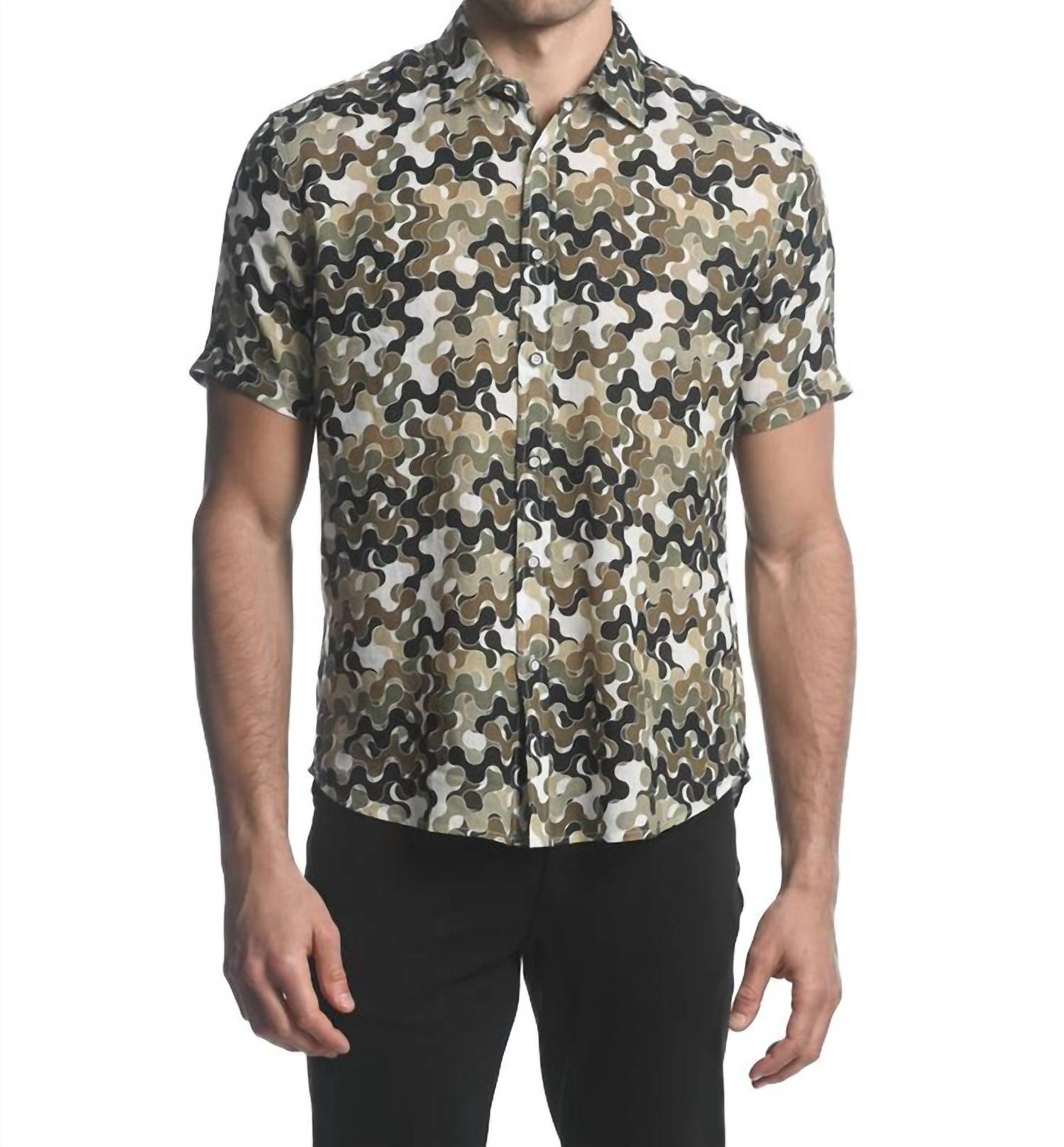 Postmarc - Squiggles Linen Short Sleeve Shirt