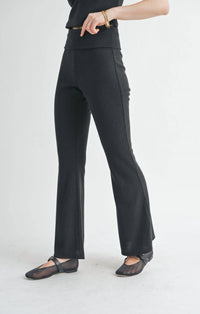 Sage The Label - Good For Her Folded Waist Flare Pants
