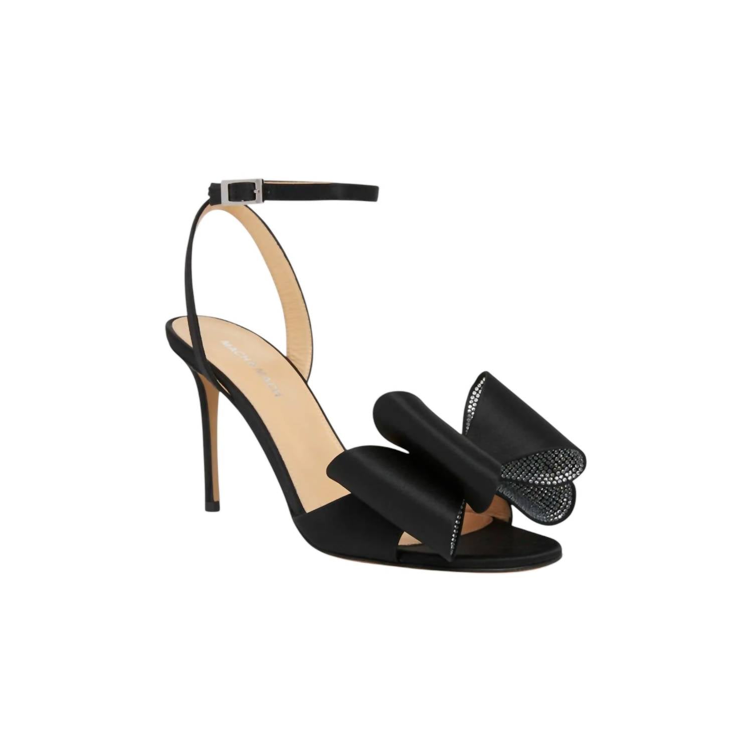 Mach & Mach - Women's Satin Le Cadeau Sandals With Double Bow