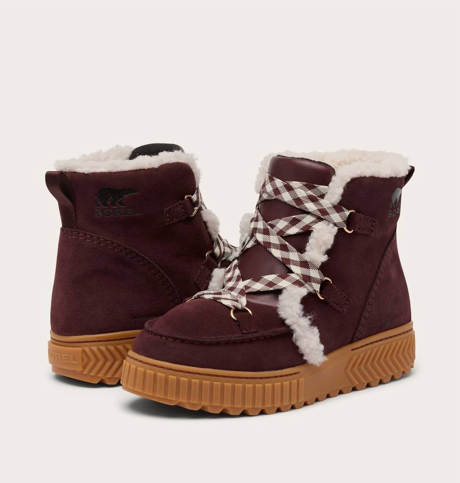 SOREL Women's Ona Ave Alpine Waterproof Boot in redwood gum - women's shoe - view 4