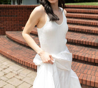 LUMIERE I'm on Vacation Sleeveless Dress in white - women's dress - detail view