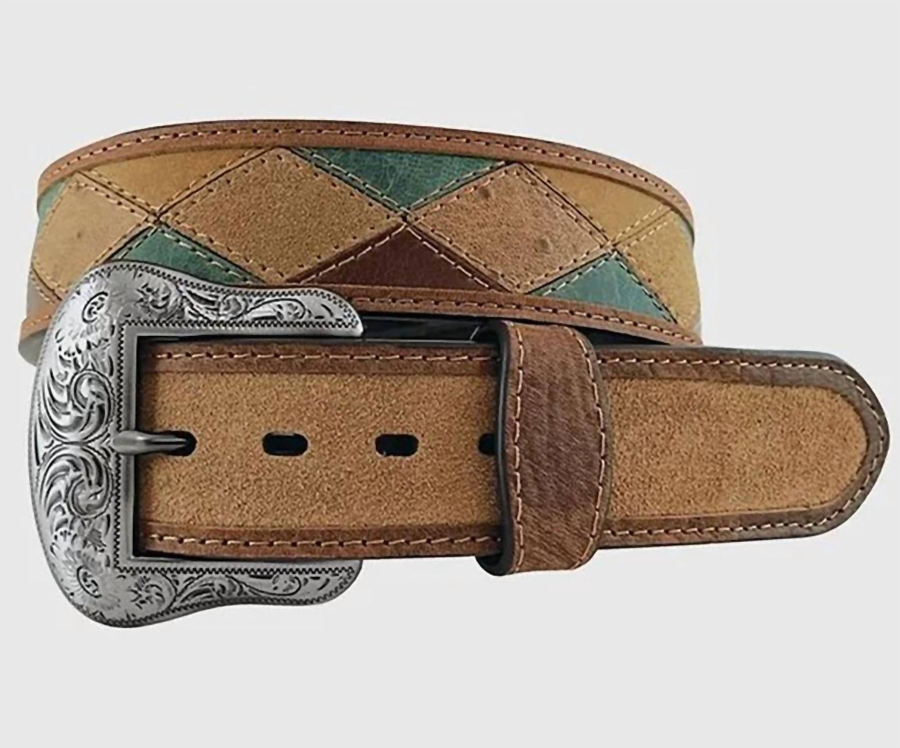 Roper - Men's Crazyhorse Color Patch Belt