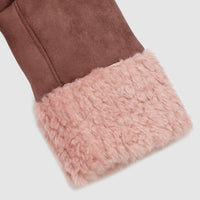 Pretty Garbage - Faux Suede Shearling Jacket