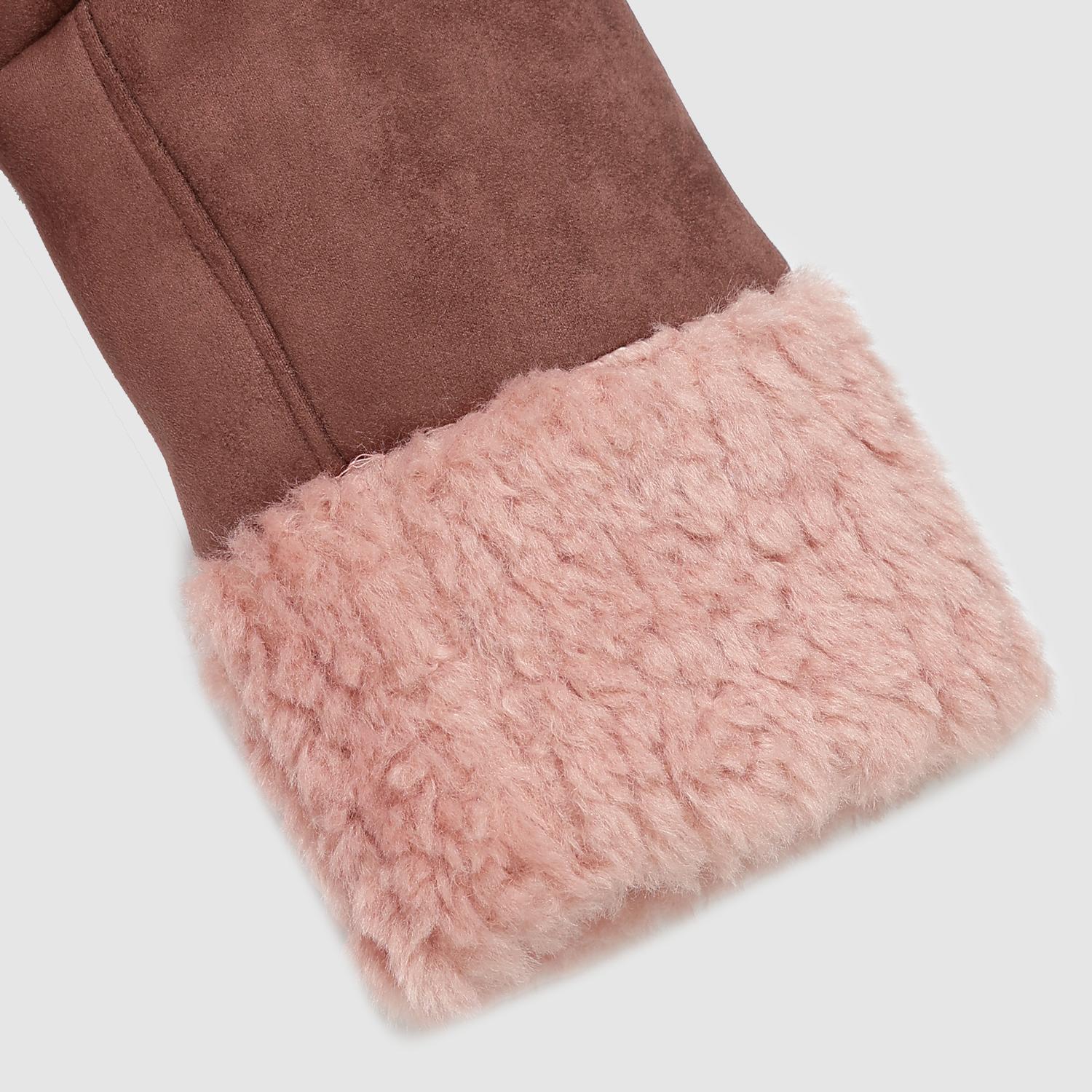 Pretty Garbage - Faux Suede Shearling Jacket