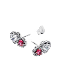 Pandora - Halo Heart Stud Earrings