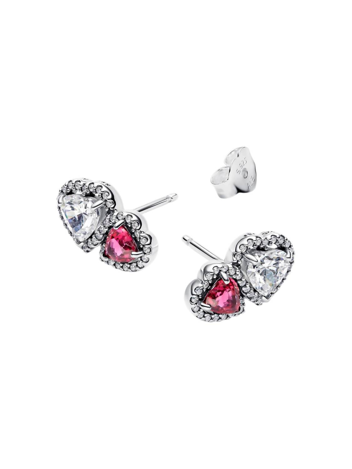 Pandora - Halo Heart Stud Earrings
