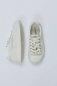 Lonza Women's Synda Low Top Sneakers in white - women's sneaker - view 7