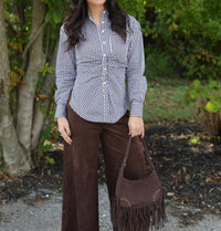 Olivaceous - The Hostess Button-down Top