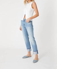Level99 - Jessie Wide Cuff Slim Jean