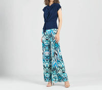 CLARA SUNWOO Soft Knit Palazzo Pant in multi - women's pants - view 5