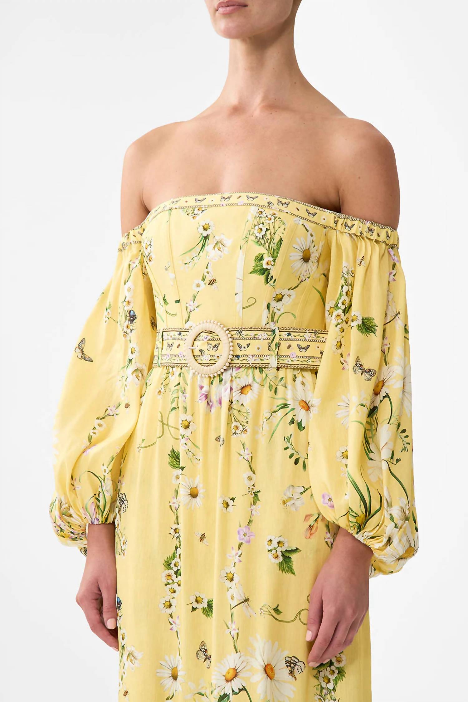 Camilla - Puff Sleeve Corset Dress