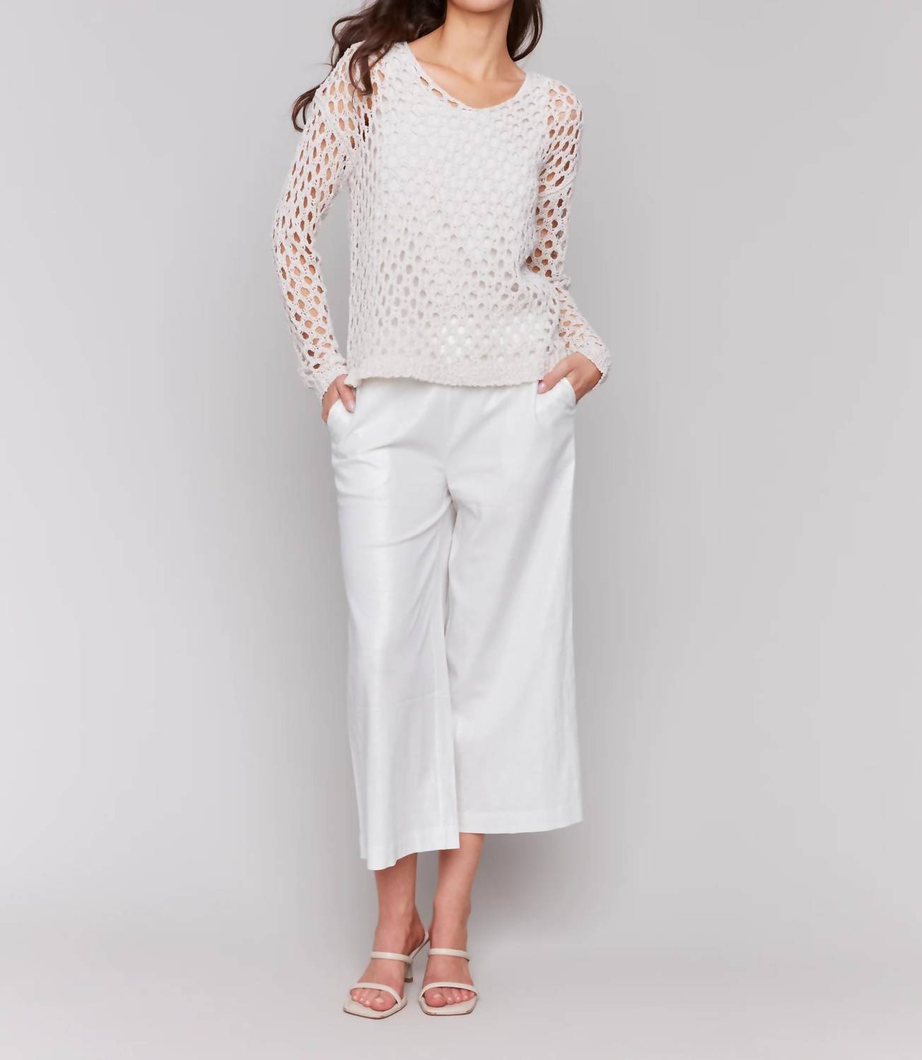 Charlie B - Fancy Yard V-neck Sweater