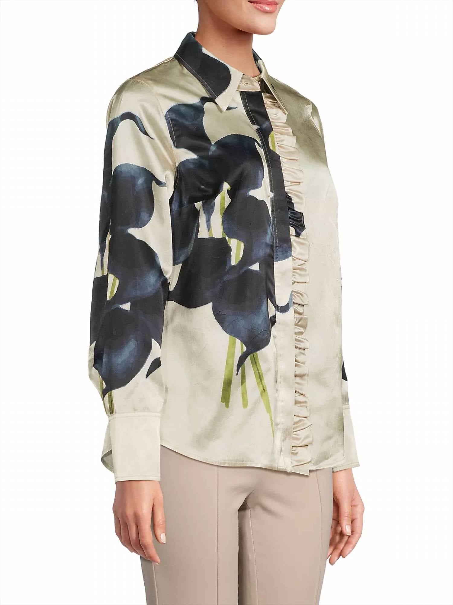 Hope For Flowers - Frilled Button Down Top