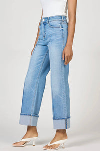 Dear John Denim - Holly Cuffed Straight Leg Jeans