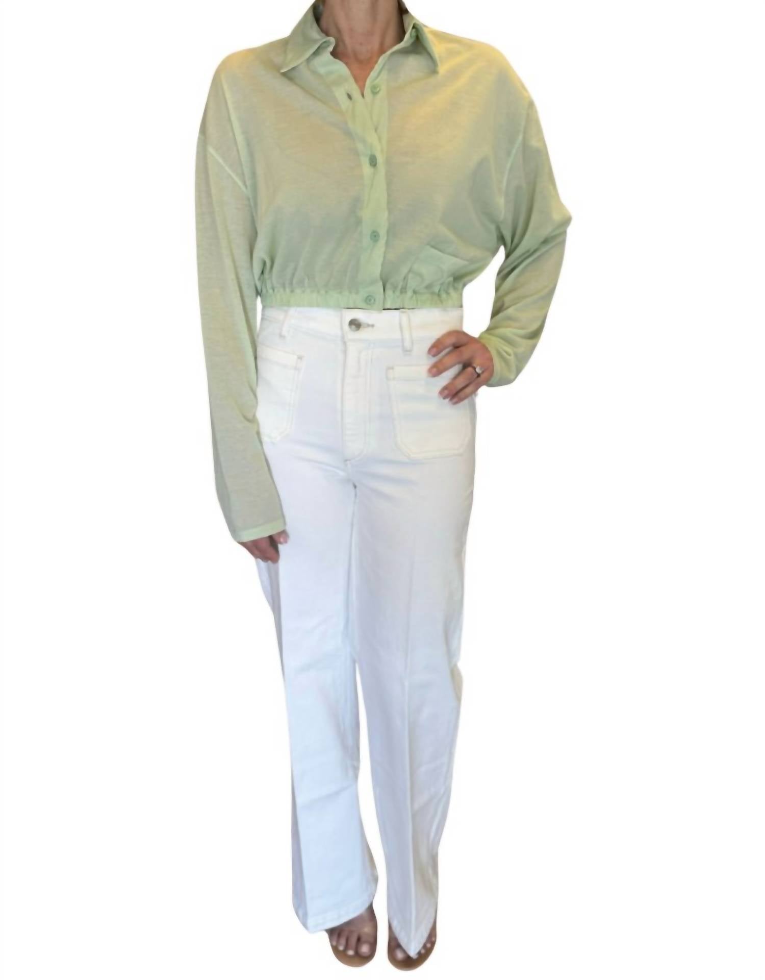 Roberto Collina - Camica Linfa Cropped Blouse