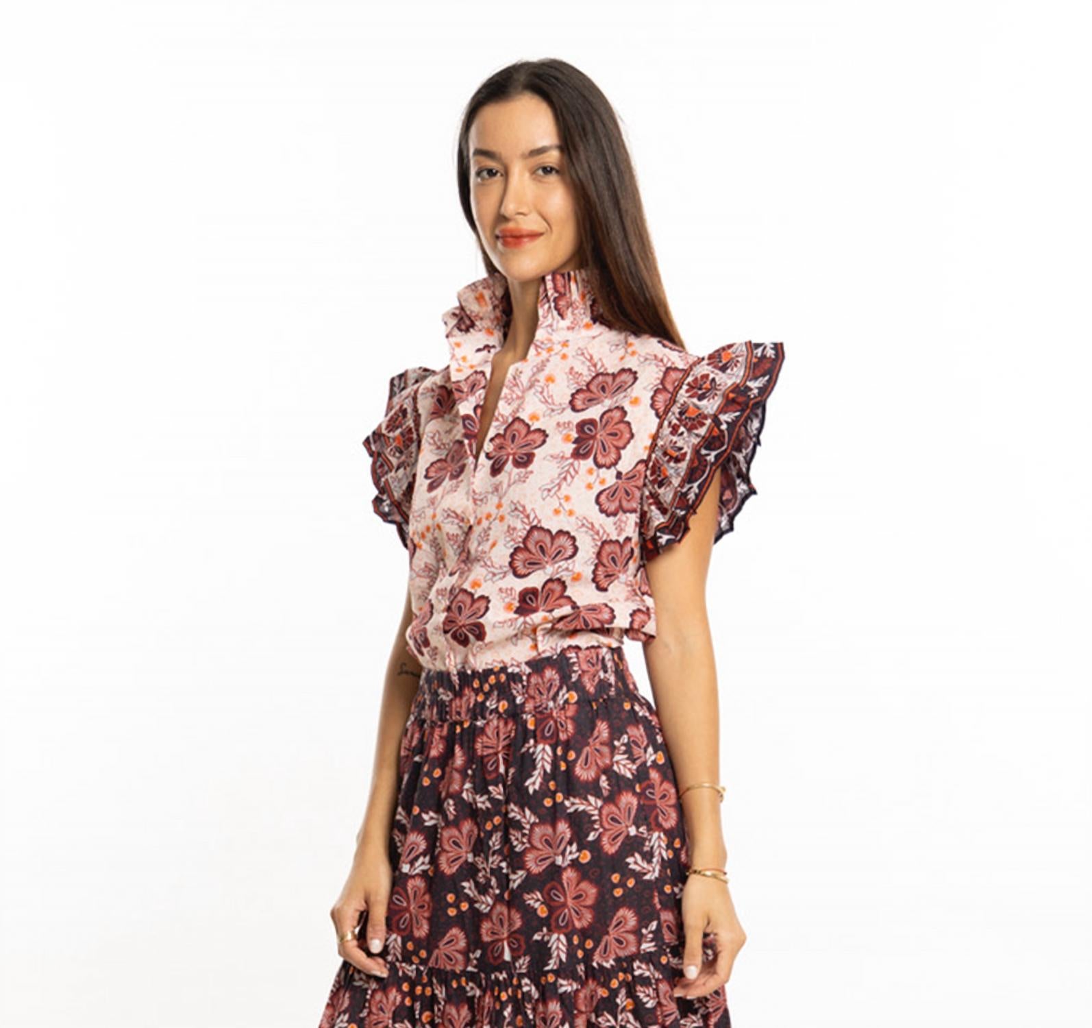 Bindu - Milly Flutter Sleeve Top