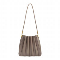 Melie Bianco - Women's Carrie Pleated Vegan Leather Shoulder Bag