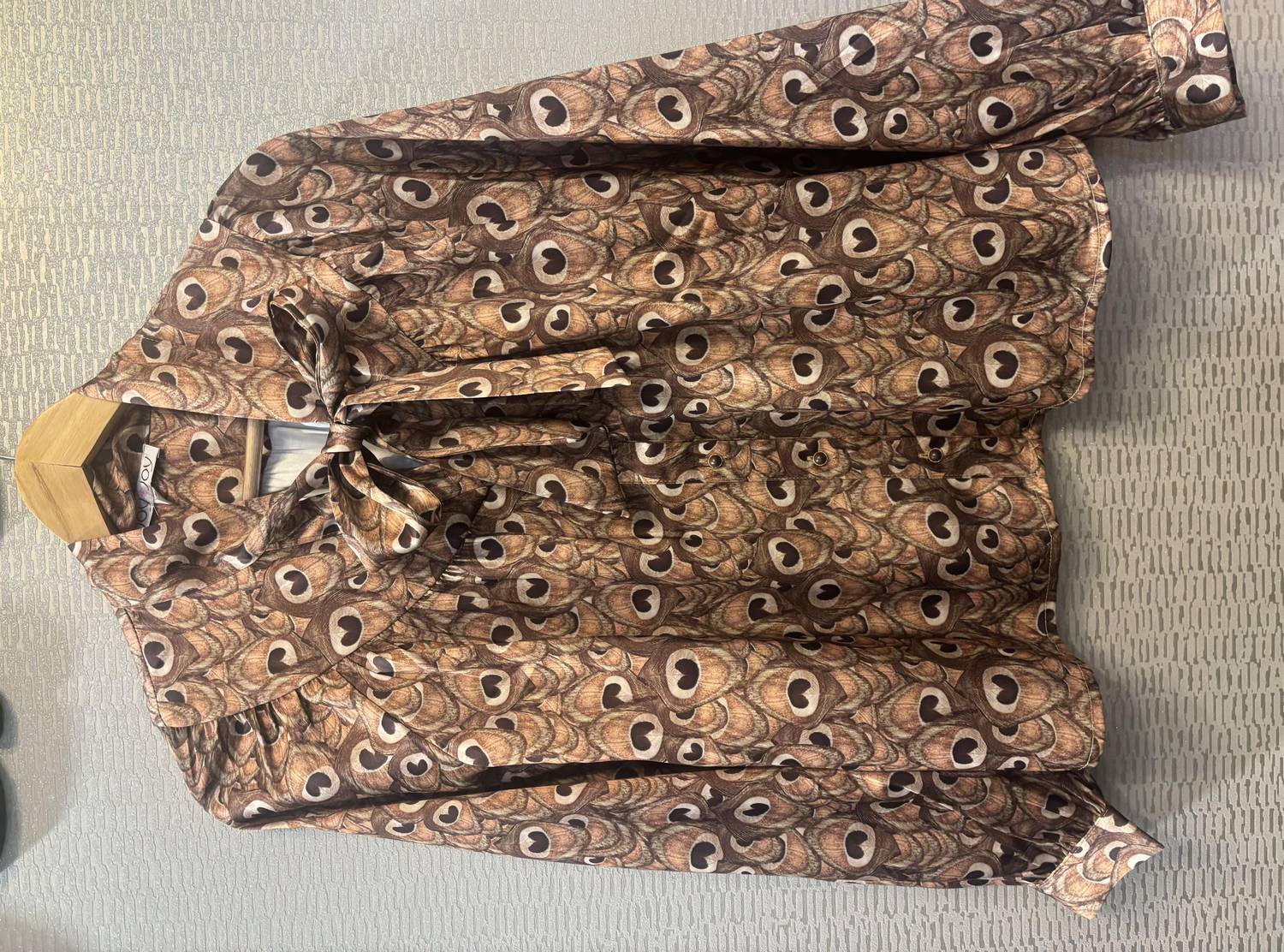 Joy Joy - Peacock print blouse