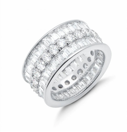 Crislu - Women's Baguette Eternity Ring