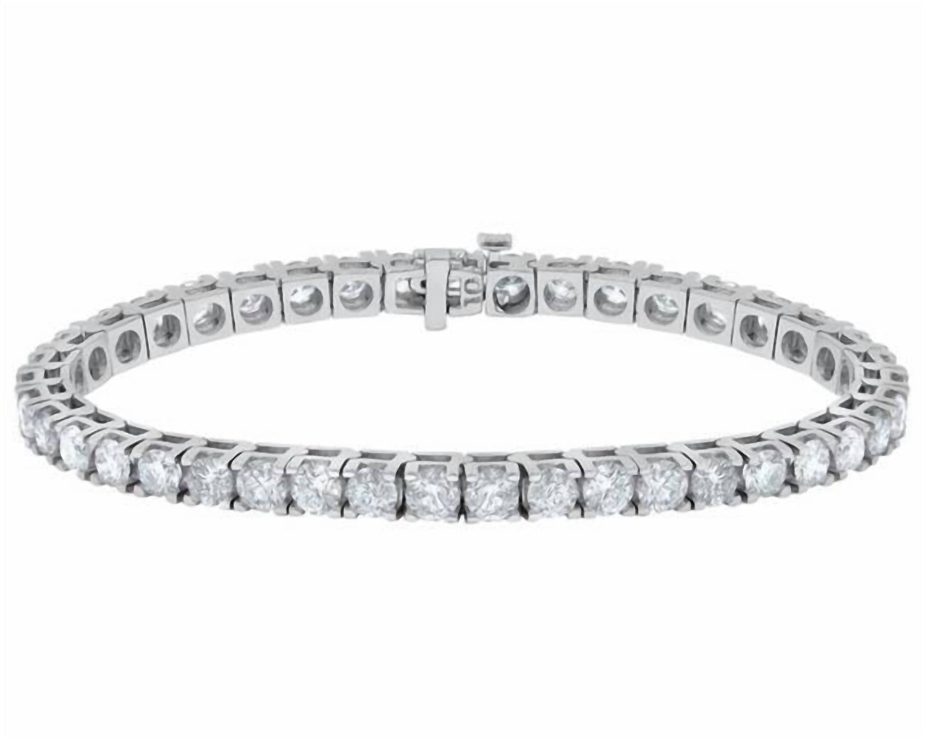Diana M Jewels - Women's 14k Diamond Tennis Bracelet - bracelets - directbrandpartner - gold