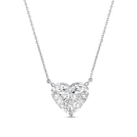 Diana M Jewels - Women's 14k Heart Lab Grown Diamond Solitaire Pendant Necklace - directbrandpartner - gold - jewelry