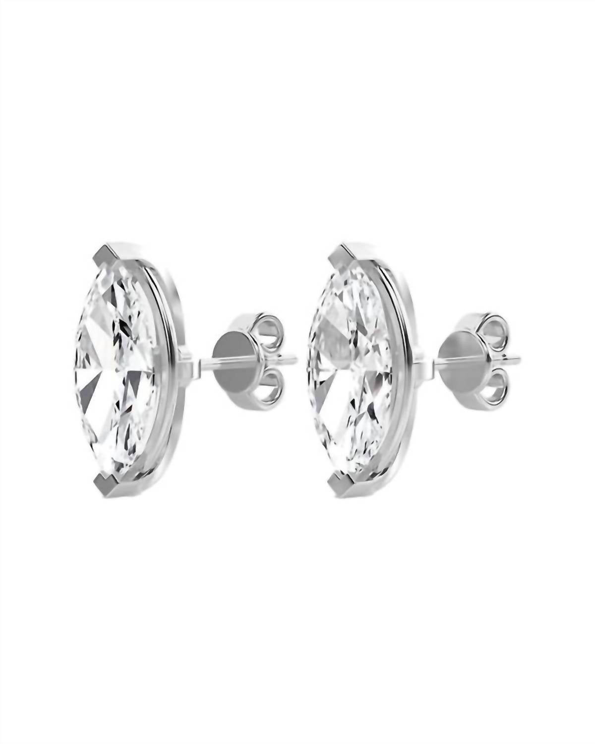 Diana M Jewels - Women's 1.5 Cts Marquise Lab Diamond Stud Earrings - directbrandpartner - earrings - jewelry