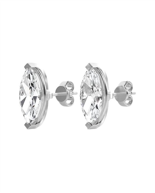 Diana M Jewels - Women's 1.5 Cts Marquise Lab Diamond Stud Earrings - directbrandpartner - earrings - jewelry