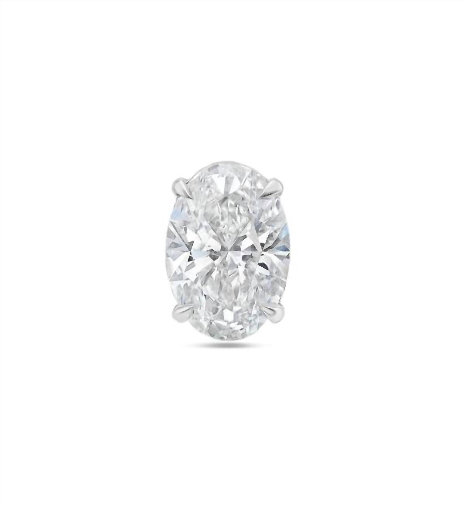 Diana M Jewels - Women's 1.50 Cts Oval Lab Diamond Stud Earrings - directbrandpartner - earrings - jewelry