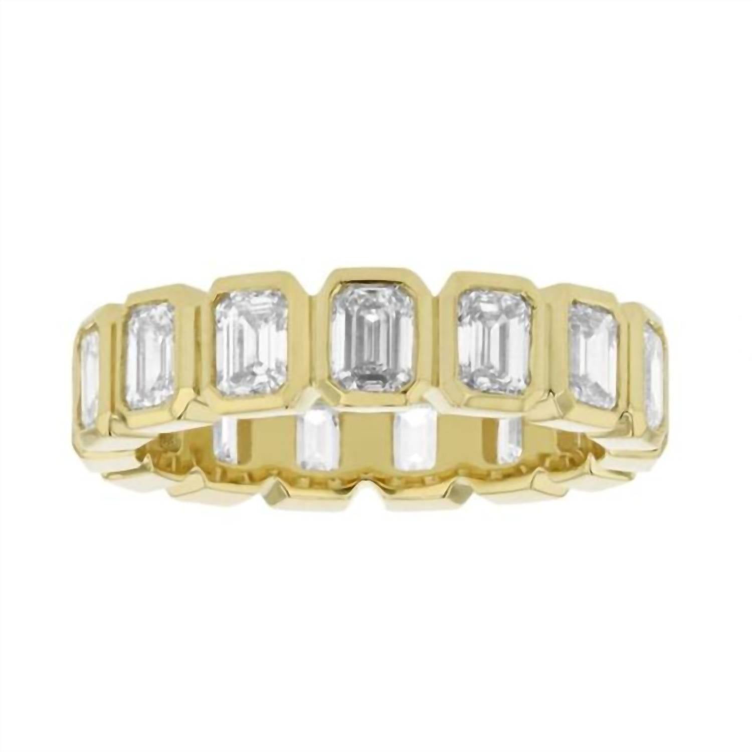 Diana M Jewels - Women's 6 Cts Lab Grown Diamond Bezel Eternity Band Ring - directbrandpartner - gold - jewelry