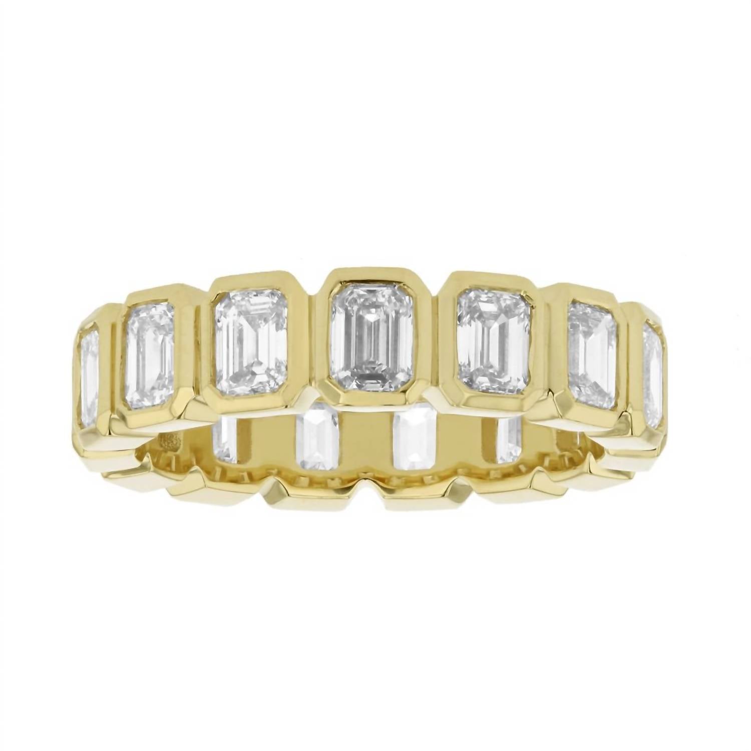 Diana M Jewels - Women's Lab Grown Diamond Bezel Eternity Band Ring - directbrandpartner - gold - jewelry
