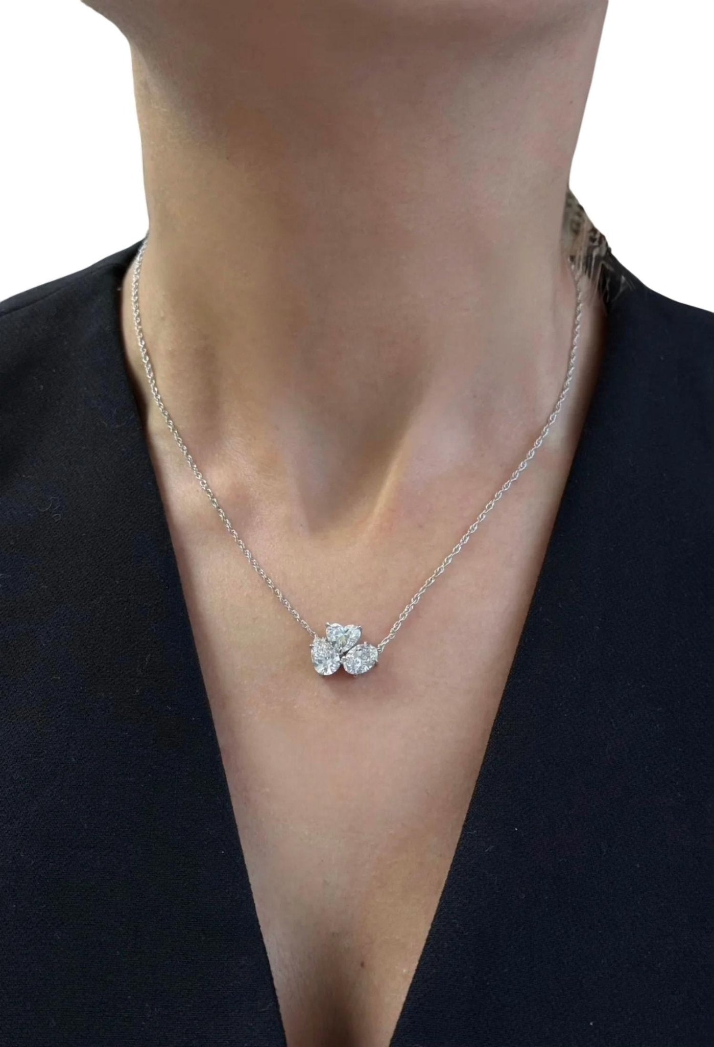 Diana M Jewels - Women's Lab Grown Diamond Pendant Necklace - directbrandpartner - jewelry - lab - grown - diamond