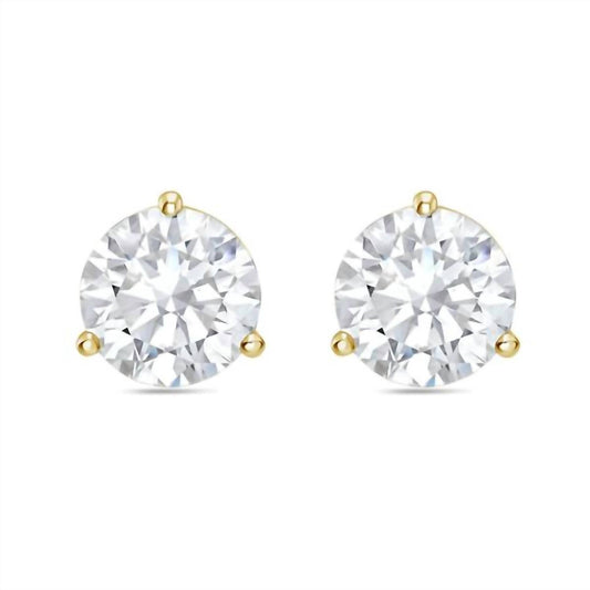 Diana M Jewels - Women's Lab Grown Martini Round Diamond Stud Earrings - directbrandpartner - earrings - jewelry