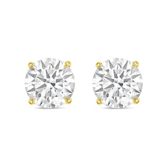 Diana M Jewels - Women's Lab Grown Petite Diamond 4 Prong Stud Earrings - directbrandpartner - earrings - jewelry