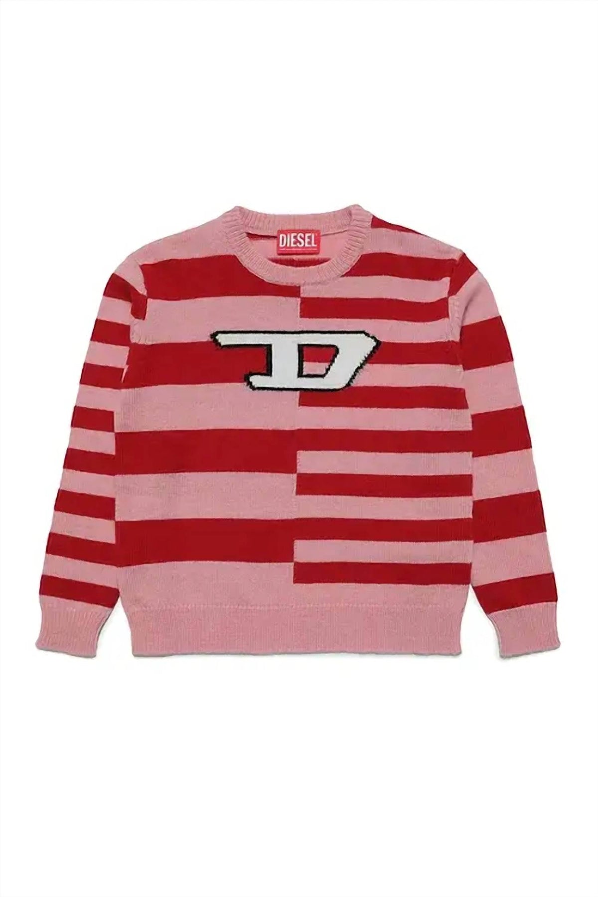 Diesel - Kids Knit Striped Logo Sweater
