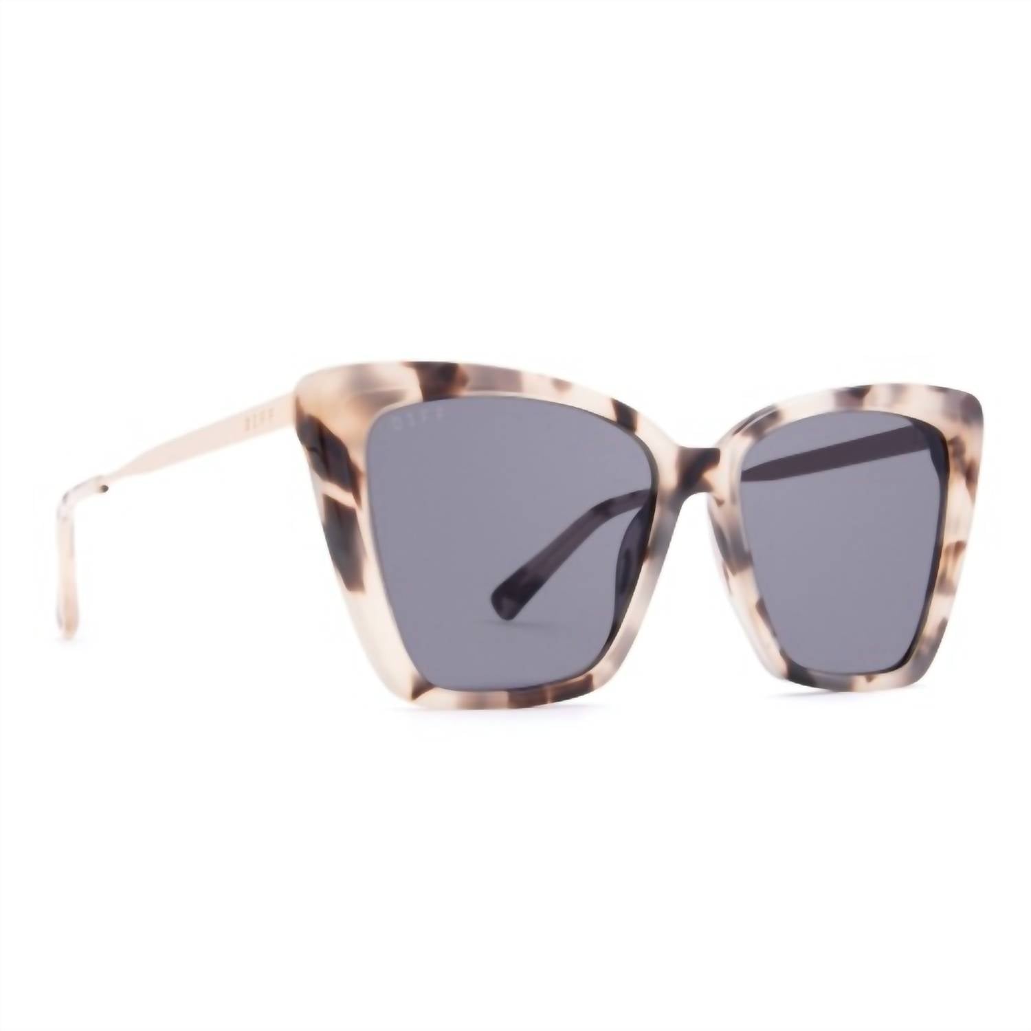 Diff - Women's Becky Ii Polarized Sunglasses - accessories - beige - sunglasses