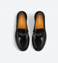 Dior - Boy Brushed Calfkin Loafers - black - flats - loafers