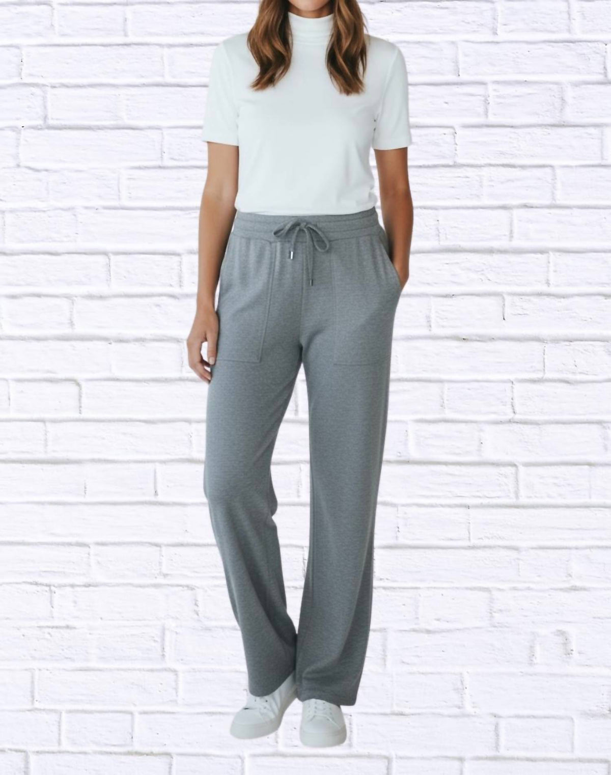 Diva Usa - Soft Knit Drawstring Lounge Pants