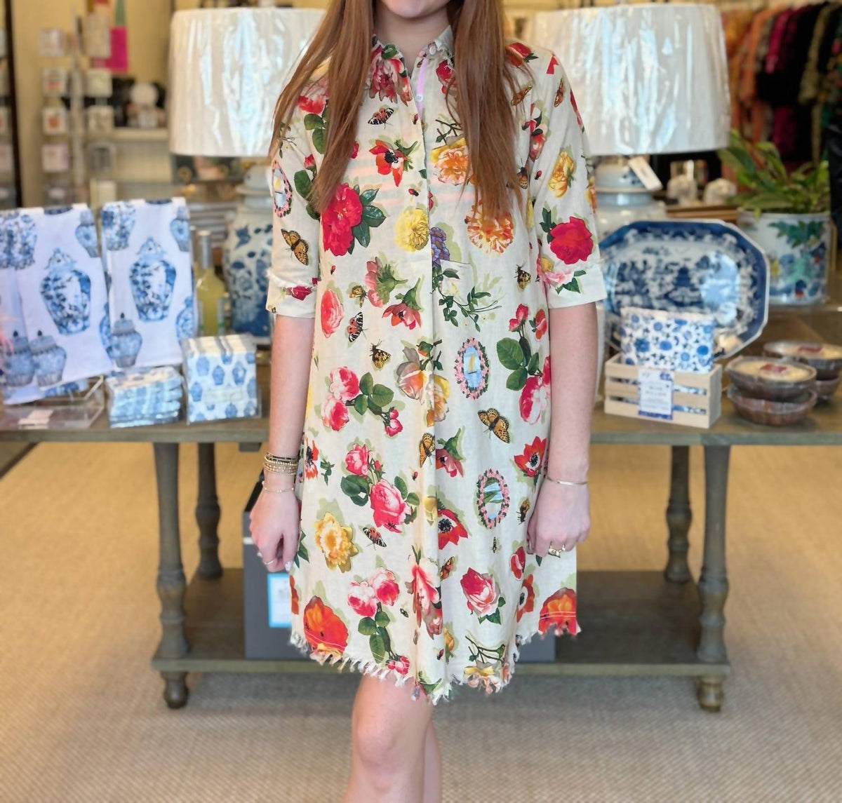 Dizzy-Lizzie - Chatham Botanical Print Dress