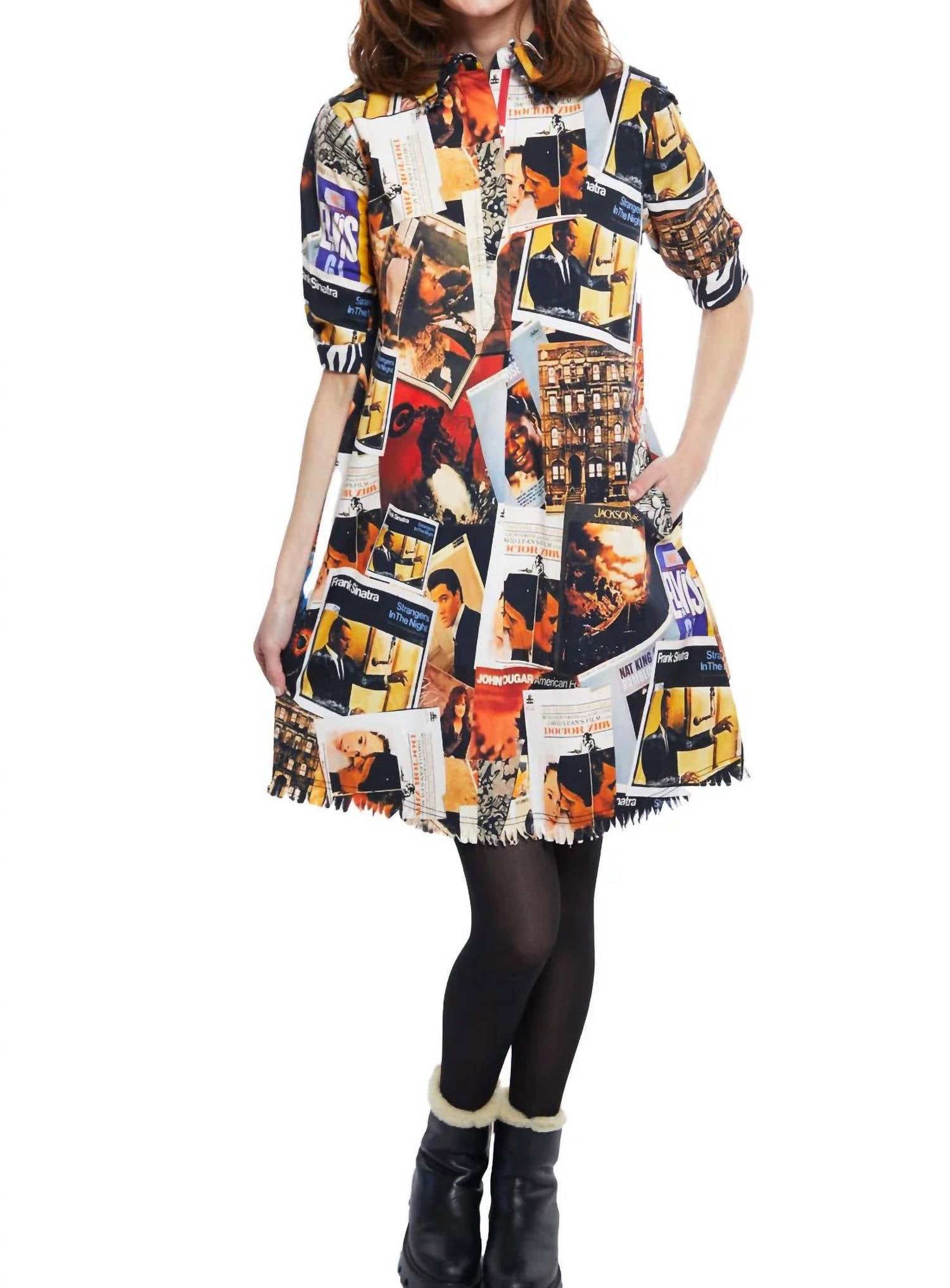 Dizzy - Lizzie - Retro Button Up Dress - clothing - collection:Graddresses(Auto) - cotton