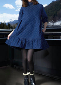 Dizzy - Lizzie - St. Tropez Softly Quilted Dress - blue - clothing - cotton