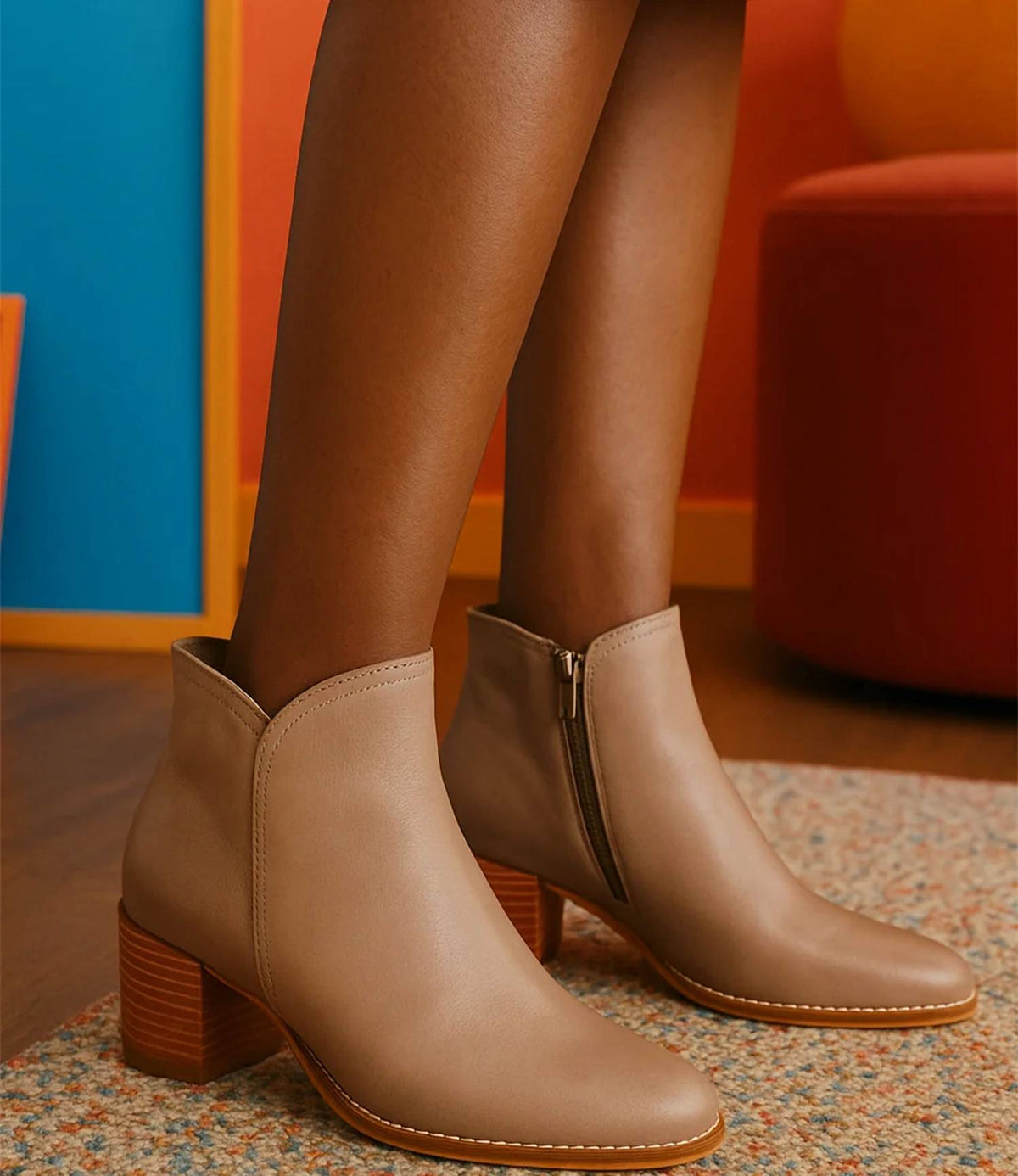 Django & Juliette - Women's Mockas Leather Ankle Boots