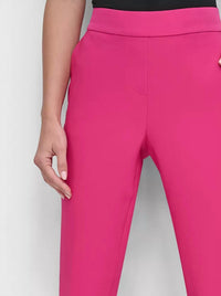 Dkny - Elastic-back Pull-on Ankle Pants