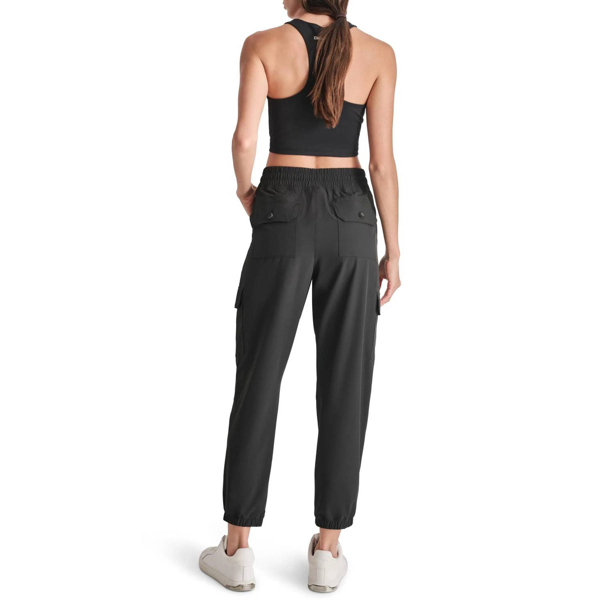 Dkny - Smocked Bungee Woven Cargo Jogger
